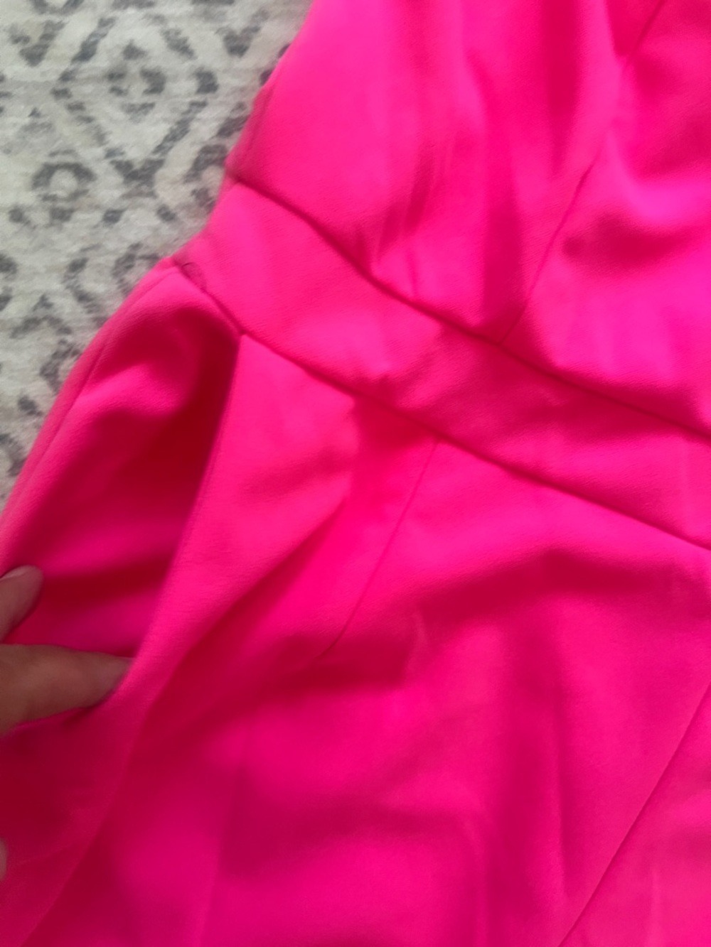 New York & Company Hot Pink Strapless Jumpsuit - Picture 5 of 10